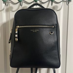 Like New He to Bendel Black Leather Backpack
